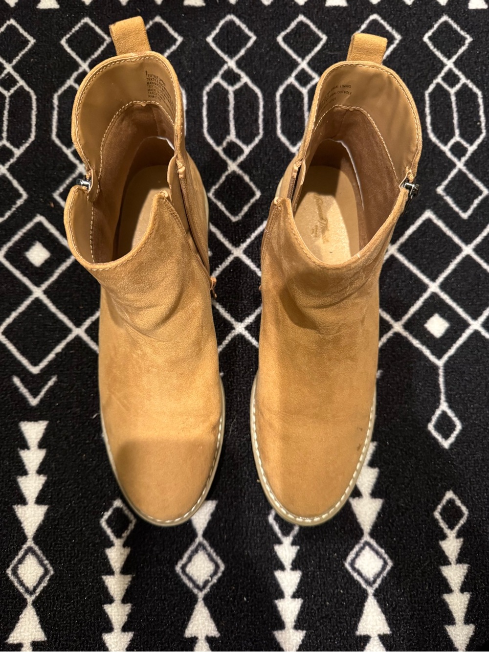 Universal Thread Camel Suede Ankle Booties